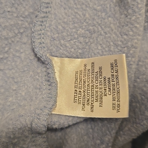 Z Supply Blue Sweatshirt with LOVE Graphic - Picture 4 of 4